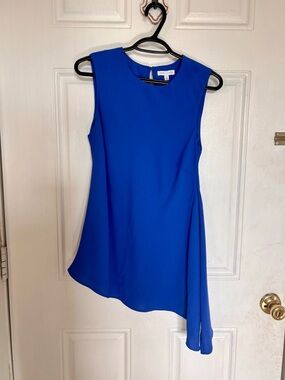 Anna Cate | Blue Asymmetrical Blouse